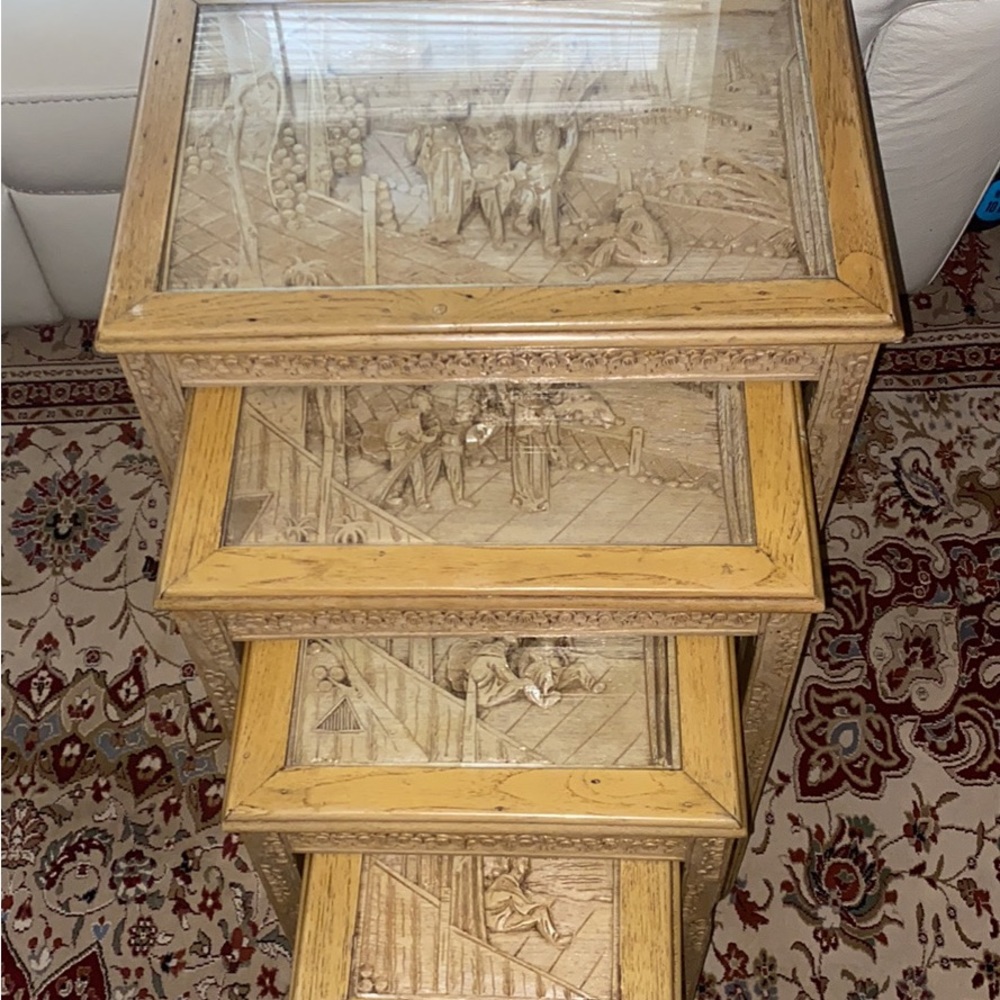 Beautiful Asian nesting tables